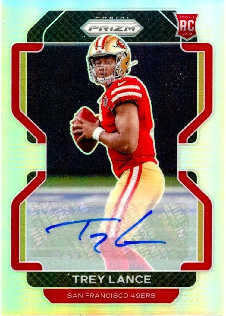 2021 Panini Prizm Football Silver Trey Lance #333 PSA 9