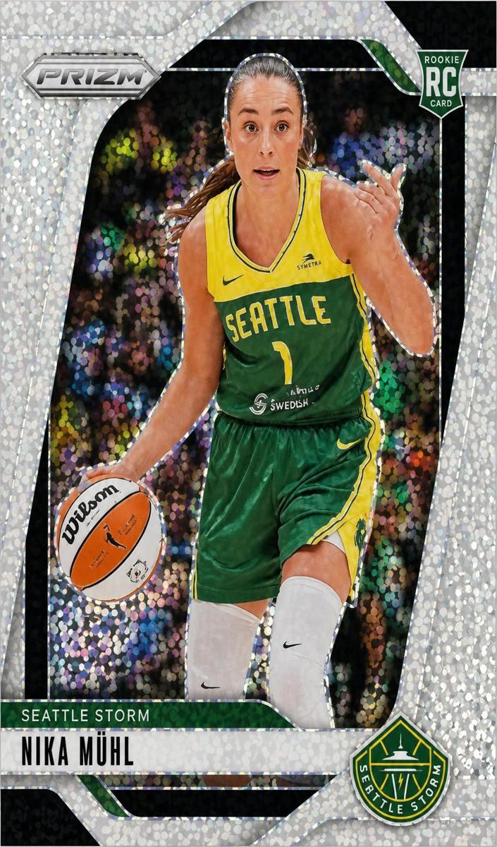 2024 Panini Prizm WNBA Basketball White Sparkle Nika Muhl #75