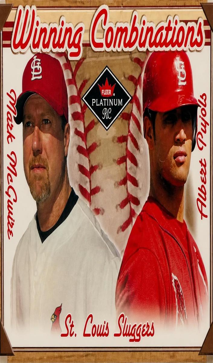 2001 Fleer Platinum Baseball Mark McGwire / Albert Pujols #10 PSA 9