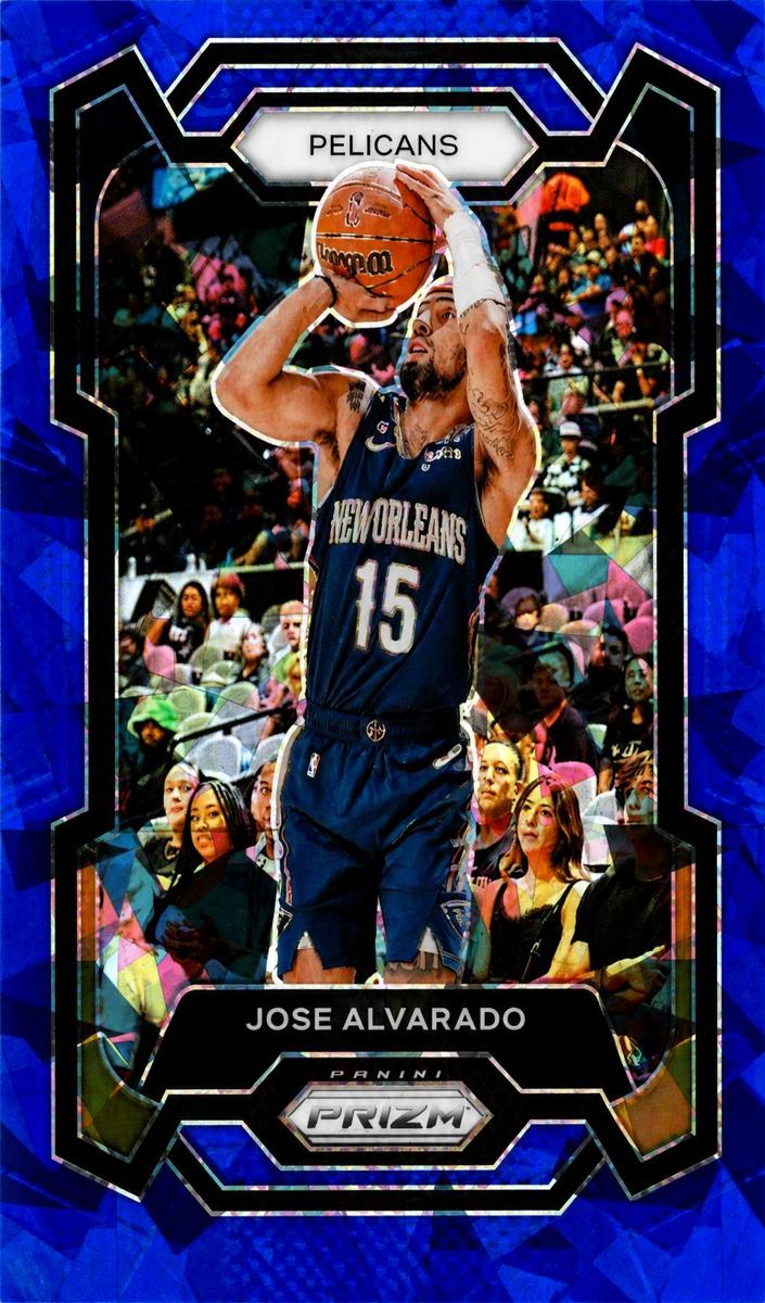 2023 Panini Prizm Basketball Blue Ice Jose Alvarado #244