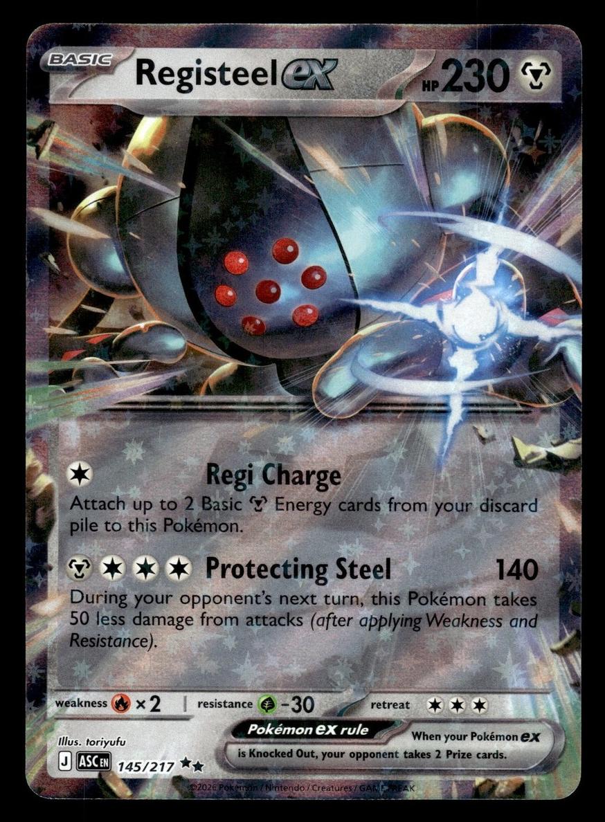 2026 Pokemon Mega Evolution Ascended Heroes Registeel EX #145