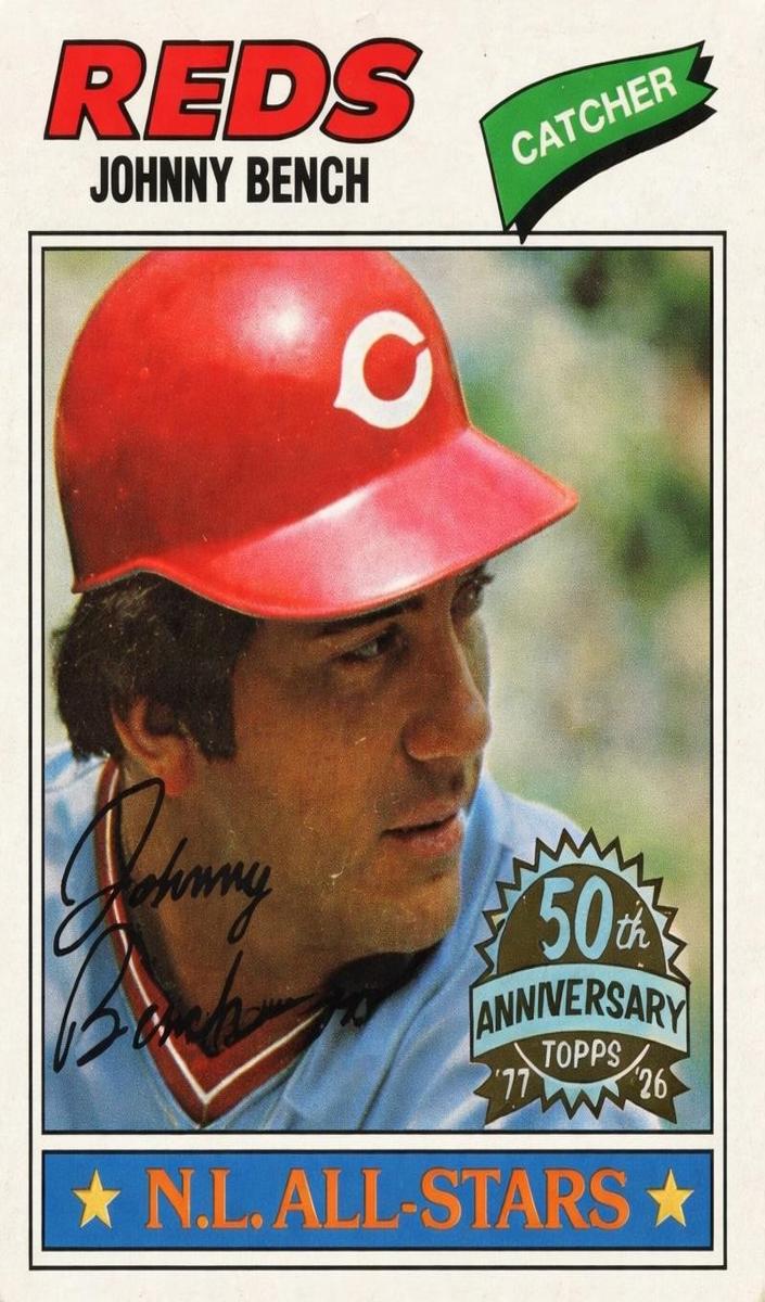 1977 Topps Baseball Johnny Bench #70 PSA 8.5