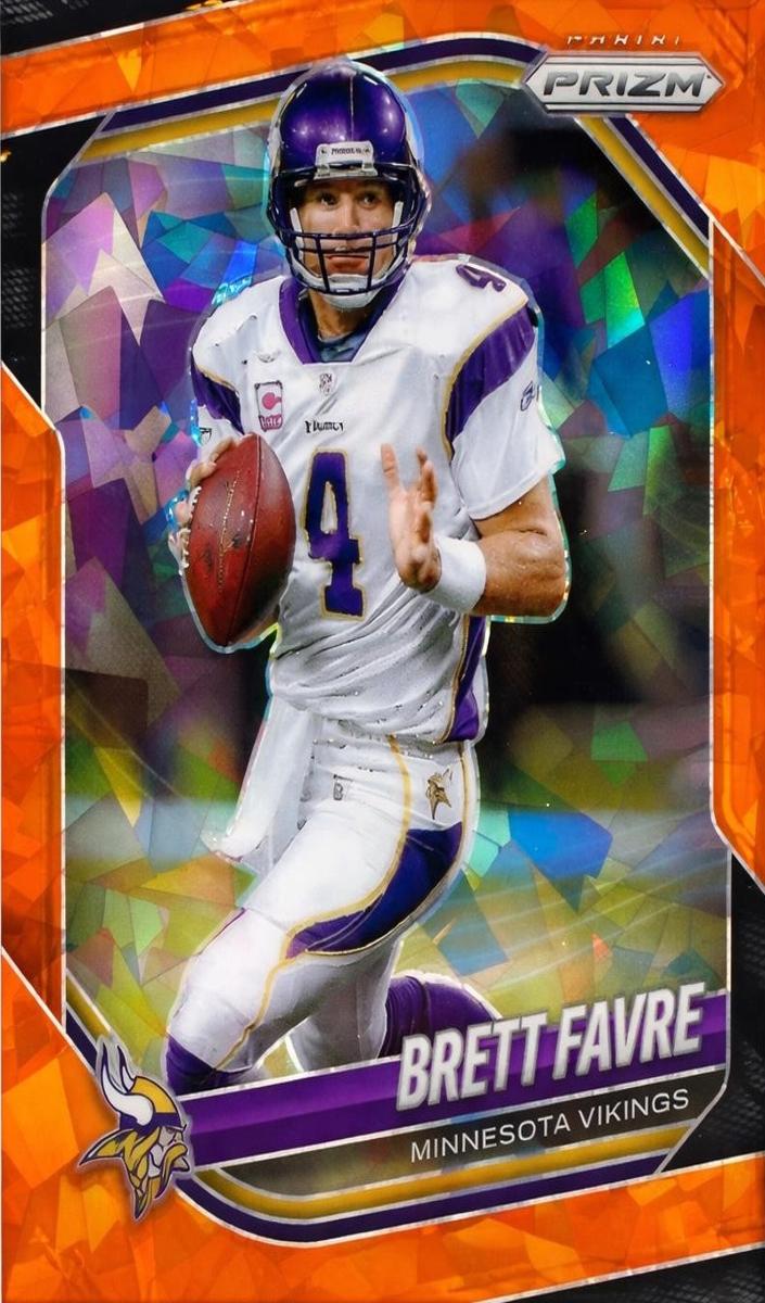 2025 Panini Prizm Football Orange Ice Brett Favre #160