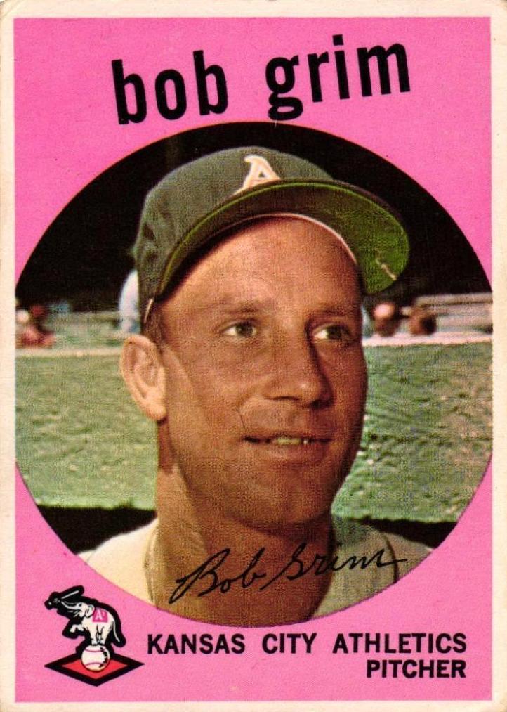 1959 Topps Baseball Bob Grim #423 PSA 6.5