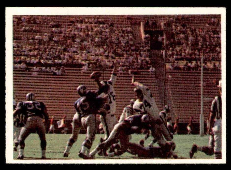 1966 Philadelphia Football Play Card Detroit Lions #78 PSA 8
