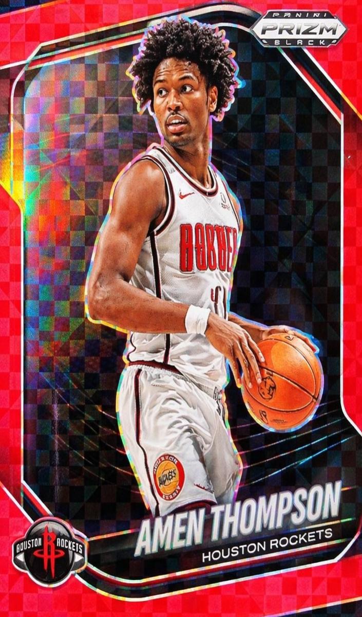 2024 Panini Prizm Black Basketball Red Power Amen Thompson #76