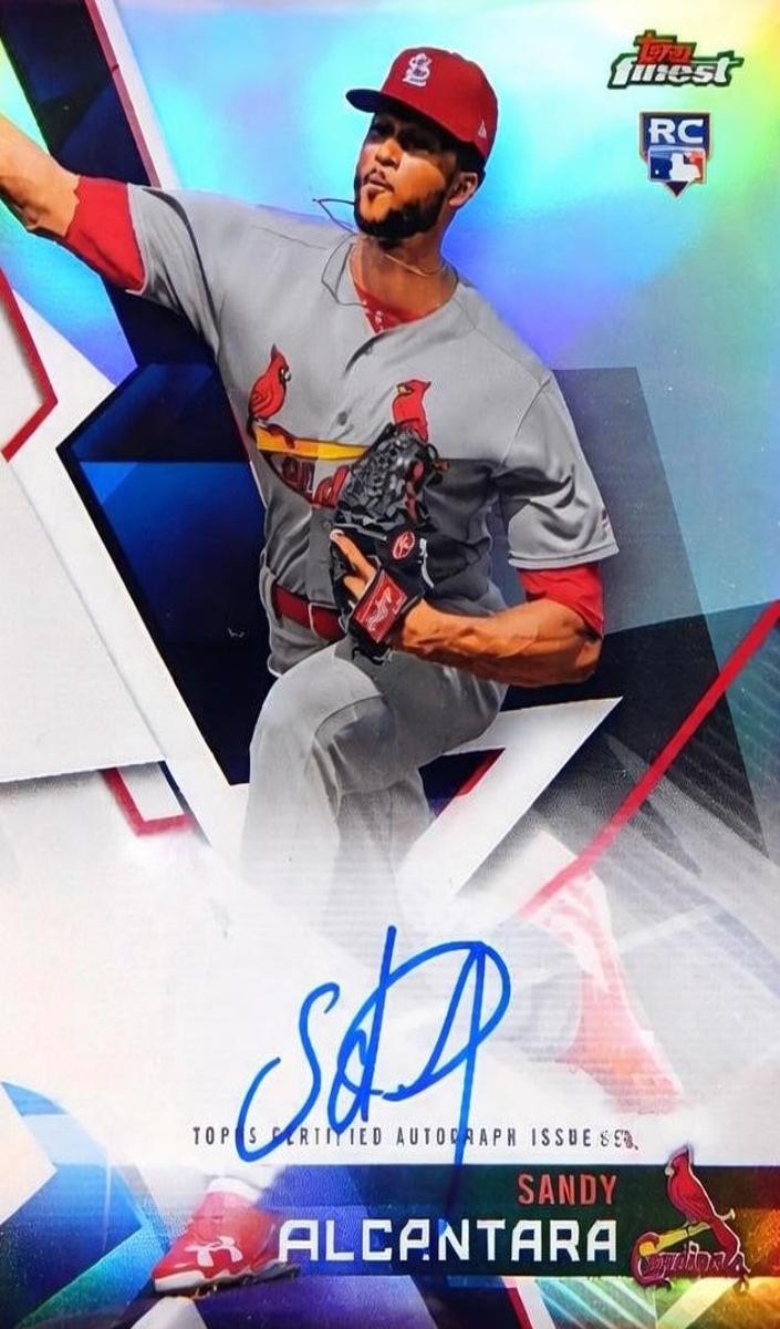2018 Topps Finest Baseball Sandy Alcantara #FA-SA