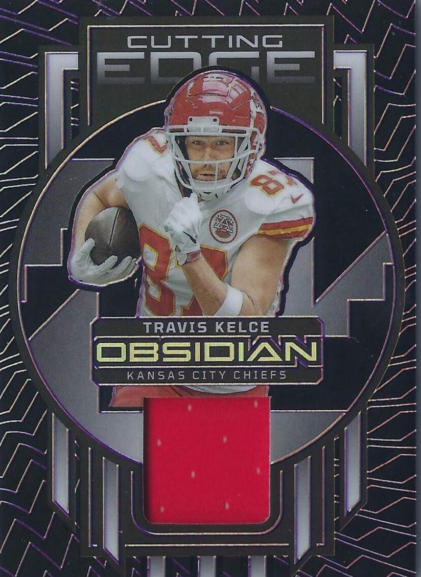 2023 Panini Obsidian Football Electric Etch Purple Travis Kelce #CEM-TKE PSA 9