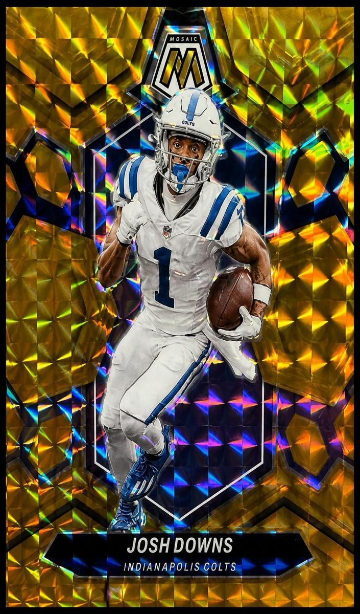 2024 Panini Mosaic Football Gold Josh Downs #95