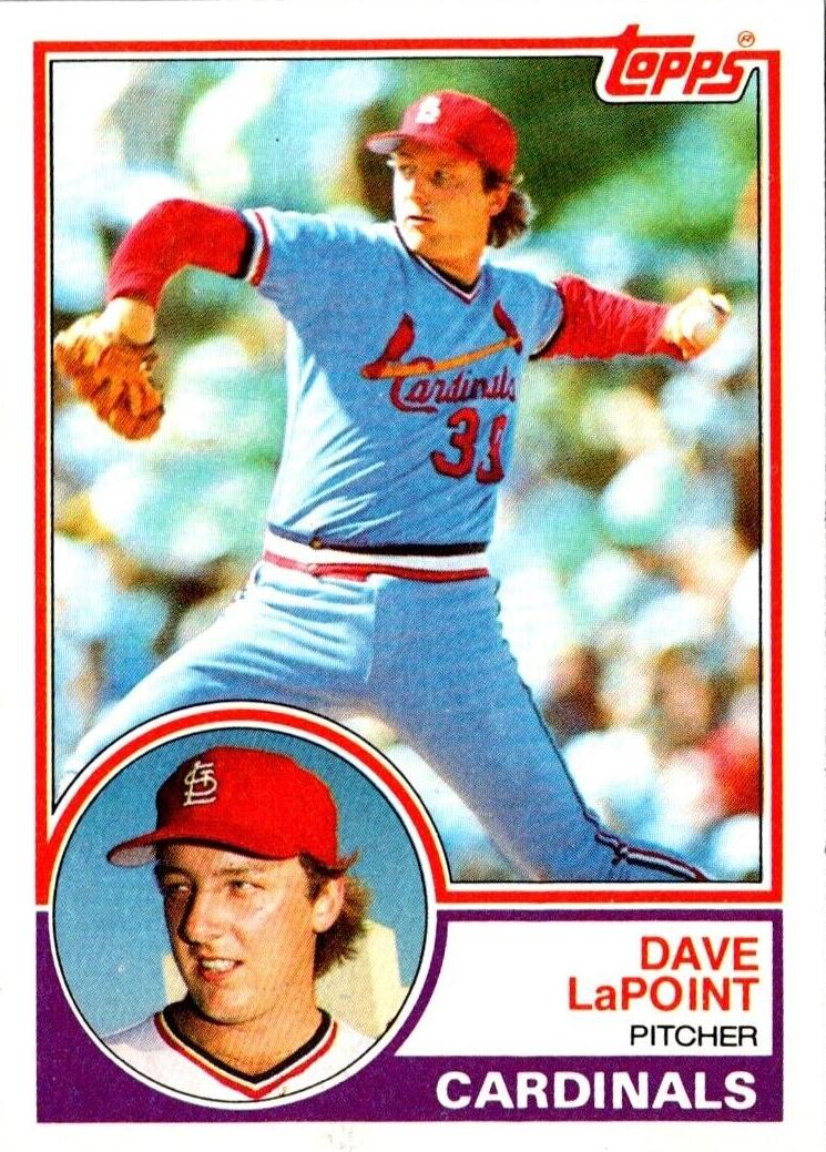 1983 Topps Baseball Dave LaPoint #438