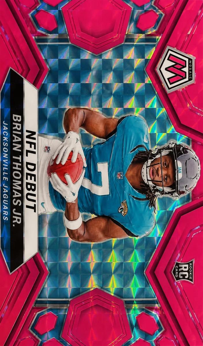 2024 Panini Mosaic Football Pink Fluorescent Brian Thomas Jr. #282
