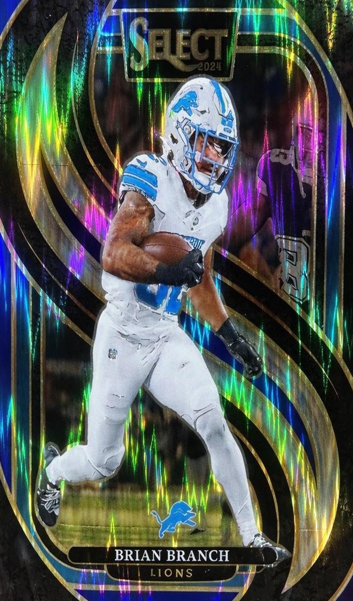 2024 Panini Select Football Black and Blue Shock Brian Branch #129