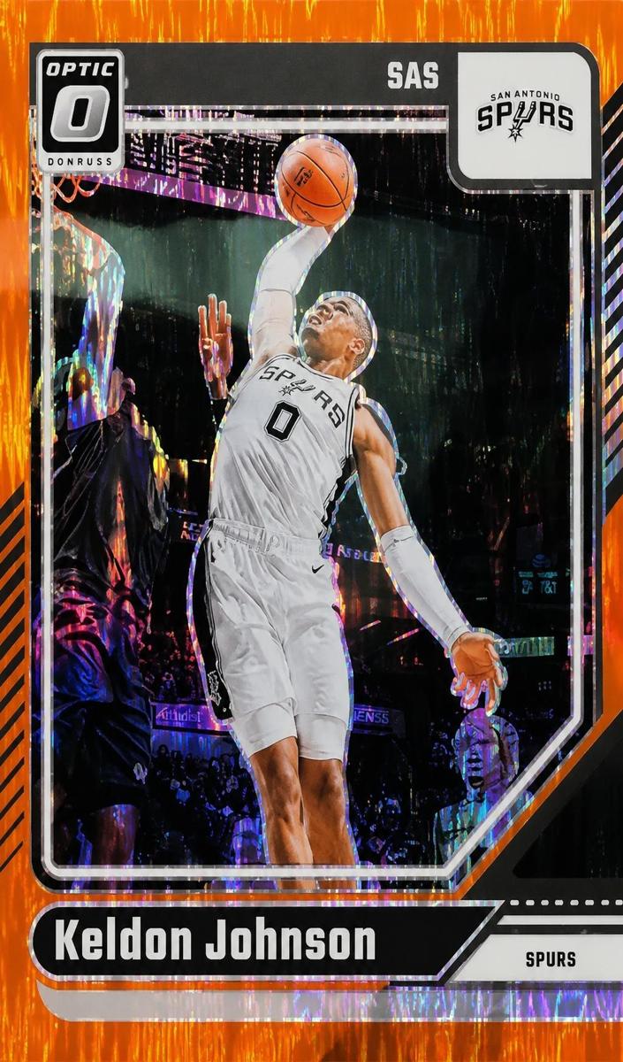2024 Donruss Optic Basketball Orange Shock Keldon Johnson #161