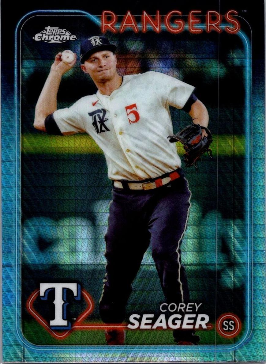 2024 Topps Chrome Baseball Prism Corey Seager #100