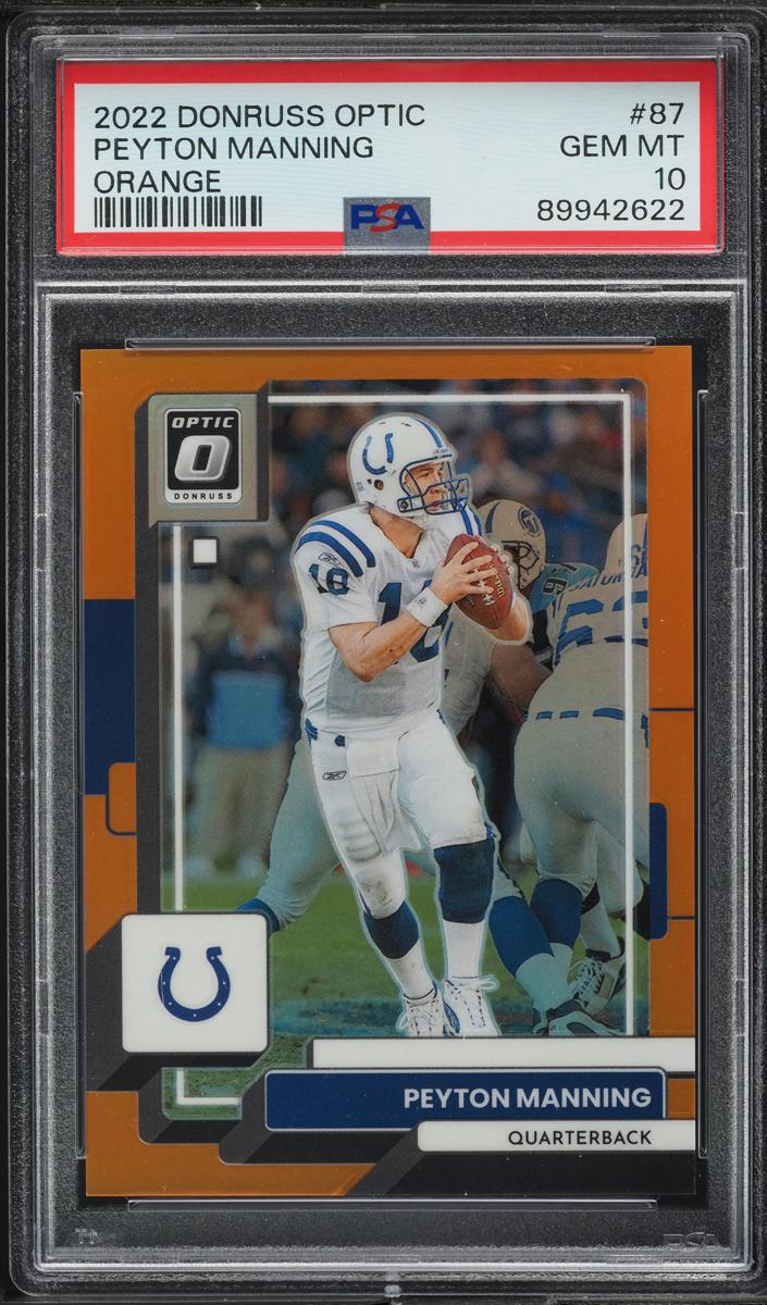 2022 Donruss Optic Football Orange Peyton Manning #87