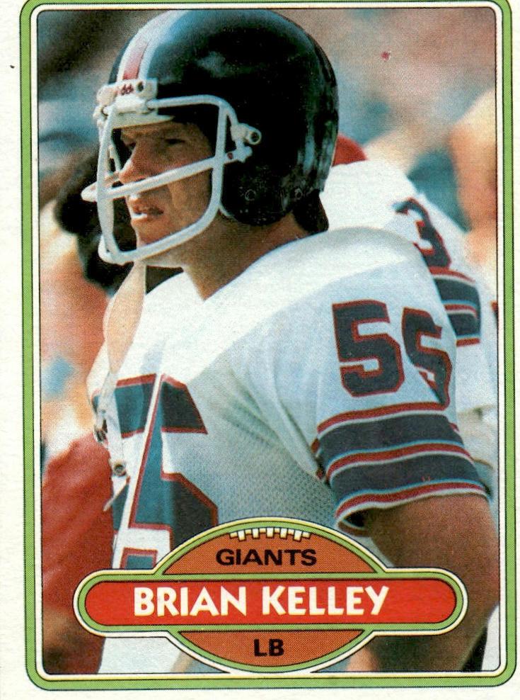 1980 Topps Football Brian Kelley #504 PSA 8.5