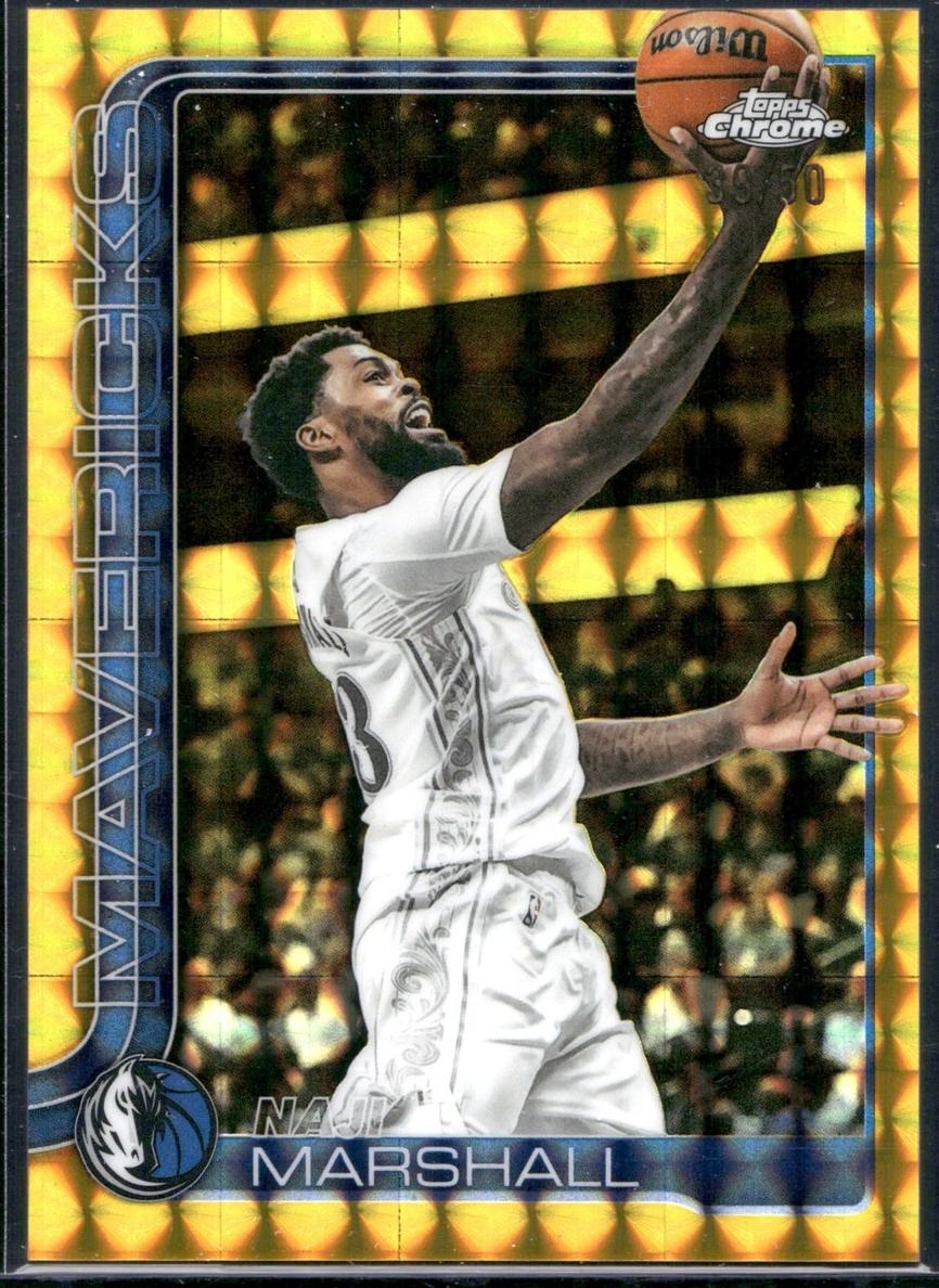 2025 Topps Chrome Basketball Geometric Gold Refractor Naji Marshall #28