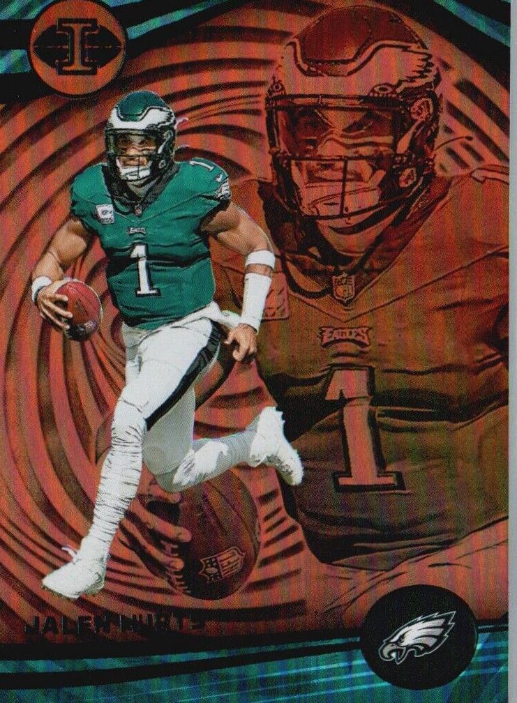 2023 Panini Illusions Football Trophy Collection Orange Jalen Hurts #84 PSA 7