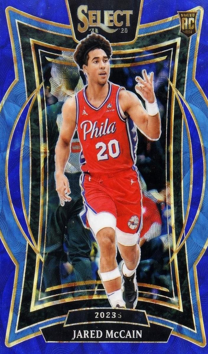 2024 Panini Select Basketball Blue Scope Jared McCain #82 PSA 10