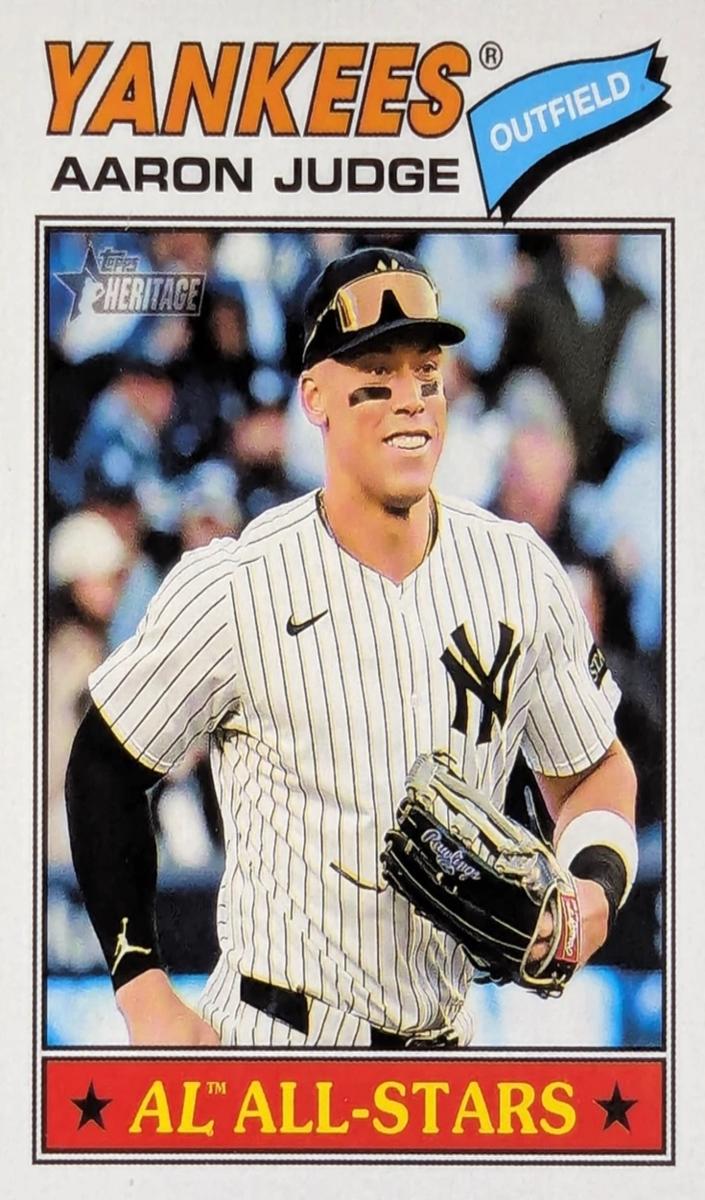 2026 Topps Heritage Baseball Aaron Judge #10 PSA 9
