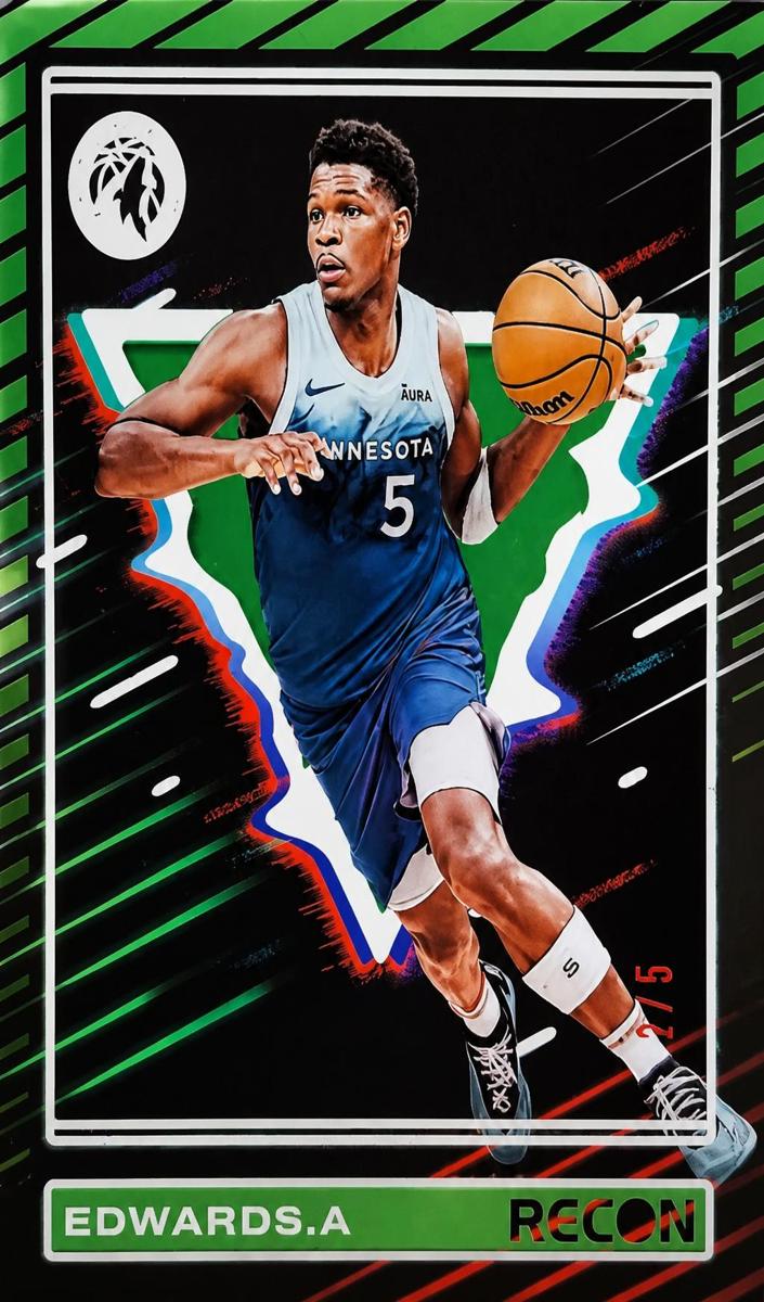 2023 Panini Recon Basketball Holo Green Anthony Edwards #152