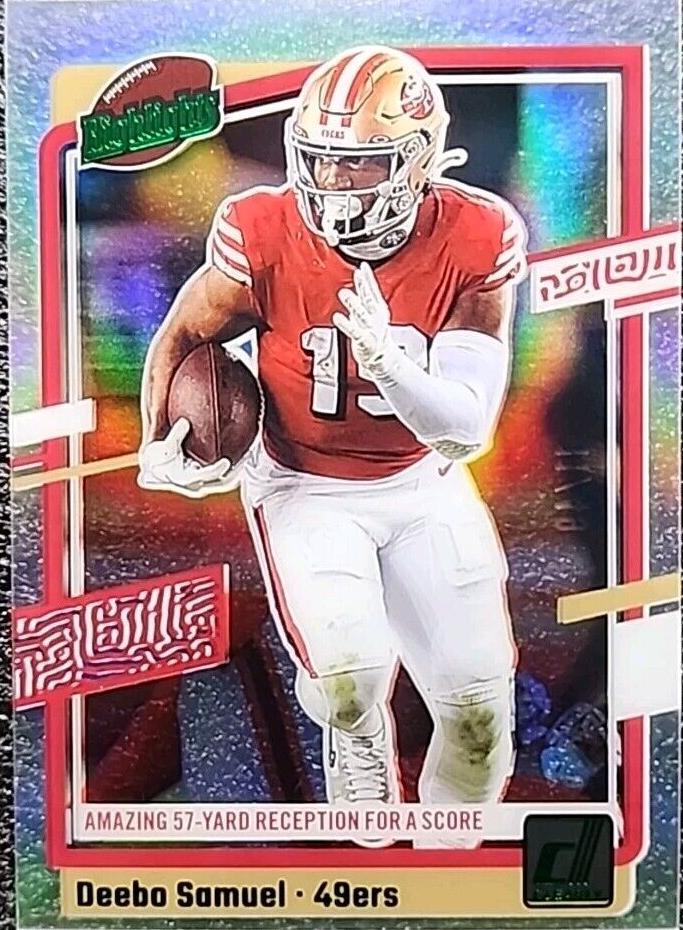 2023 Panini Clearly Donruss Football Green Deebo Samuel #3