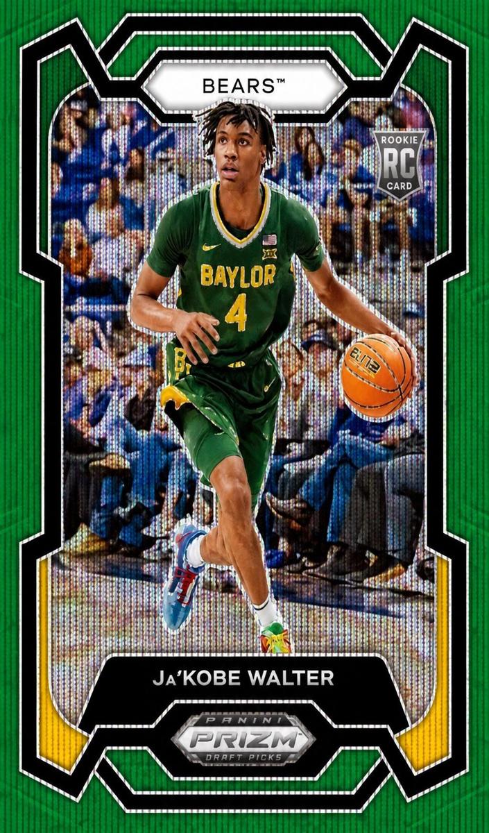 2024 Panini Prizm Draft Picks Basketball Green Wave Ja'Kobe Walter #9