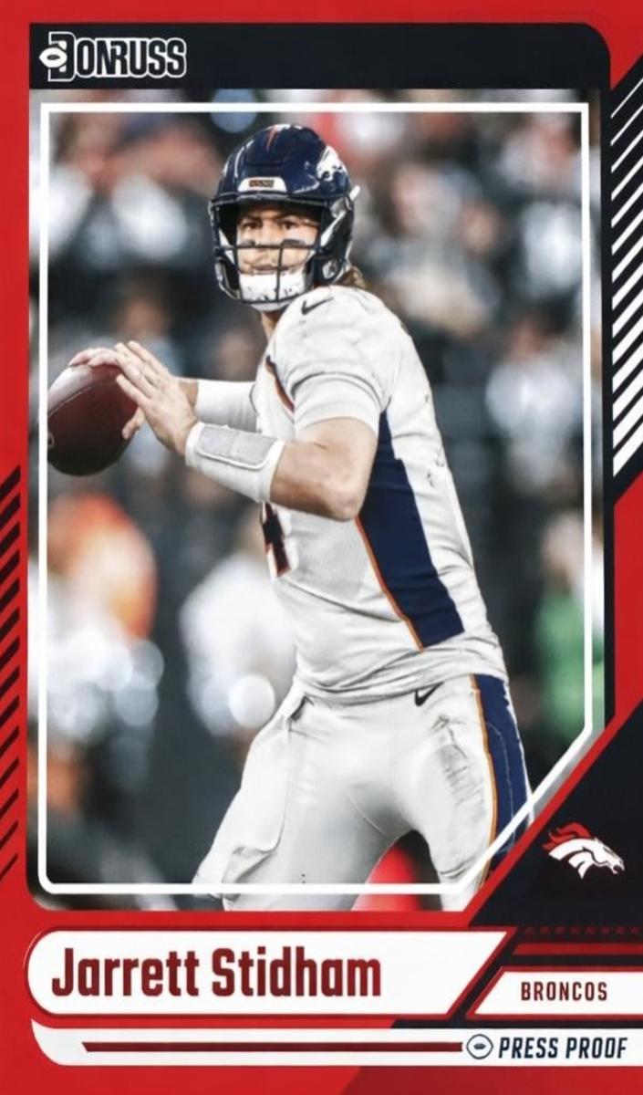 2024 Panini Donruss Football Press Proof Red Jarrett Stidham #260