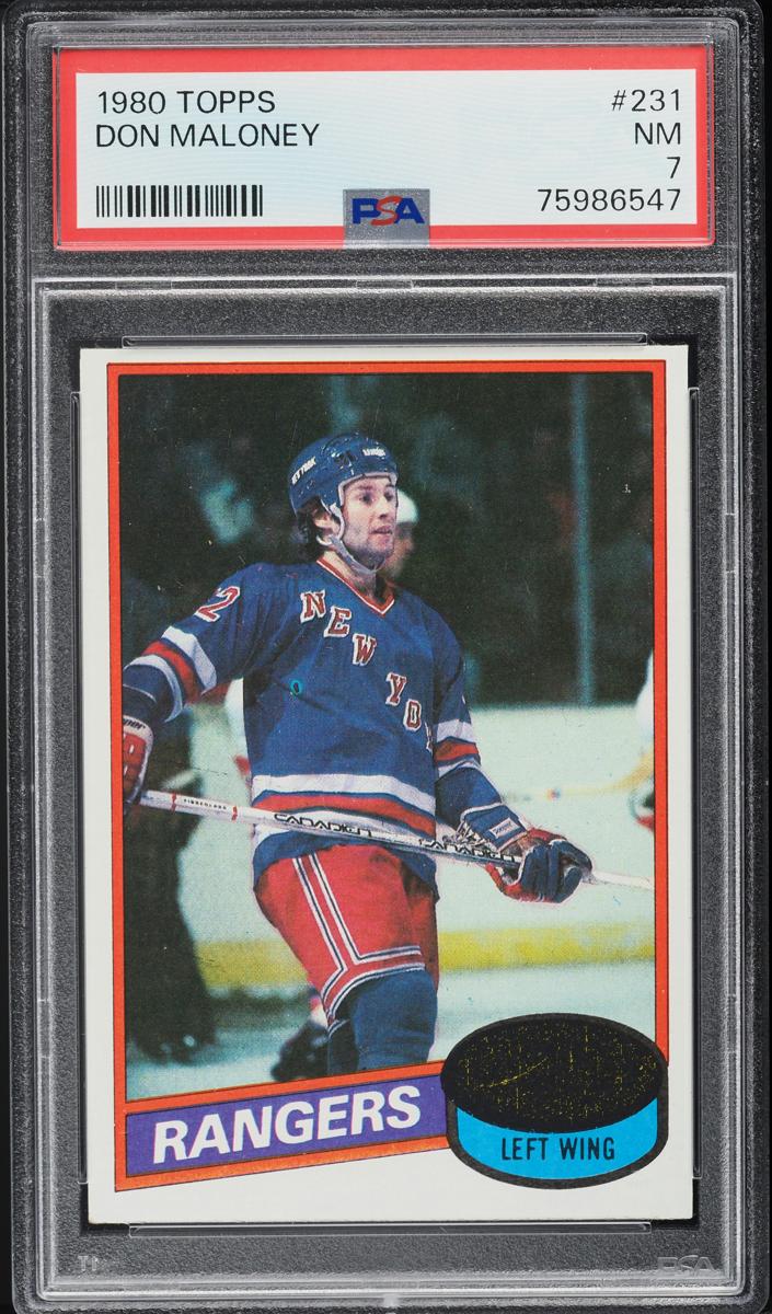 1980 Topps Hockey Don Maloney #231 PSA 7