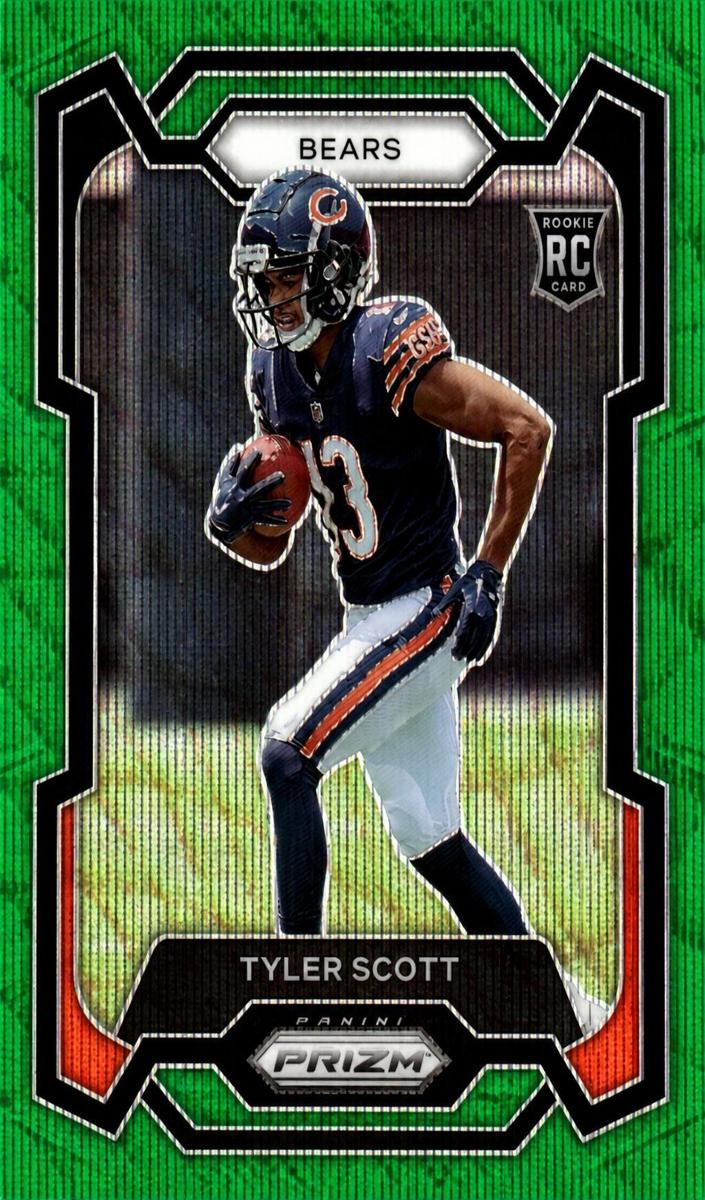 2023 Panini Prizm Football Red White Blue Tyler Scott #315 PSA 10