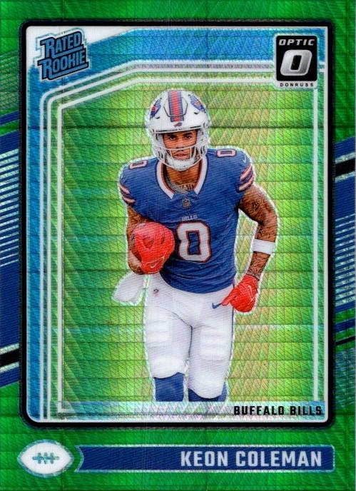 2024 Donruss Optic Football Green Hyper Keon Coleman #263