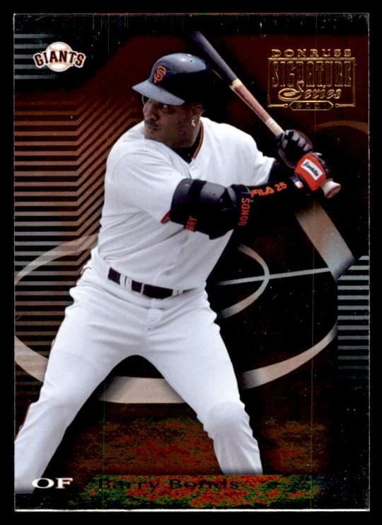 2001 Donruss Elite Baseball Barry Bonds #2 PSA 8