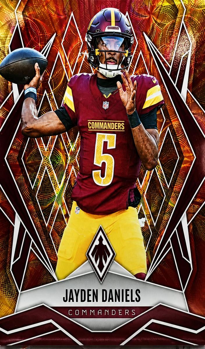 2025 Panini Phoenix Football FireBurst Jayden Daniels #8