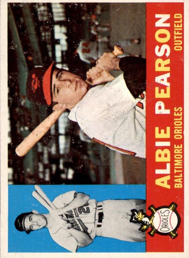 1960 Topps Baseball Albie Pearson #241 PSA 8