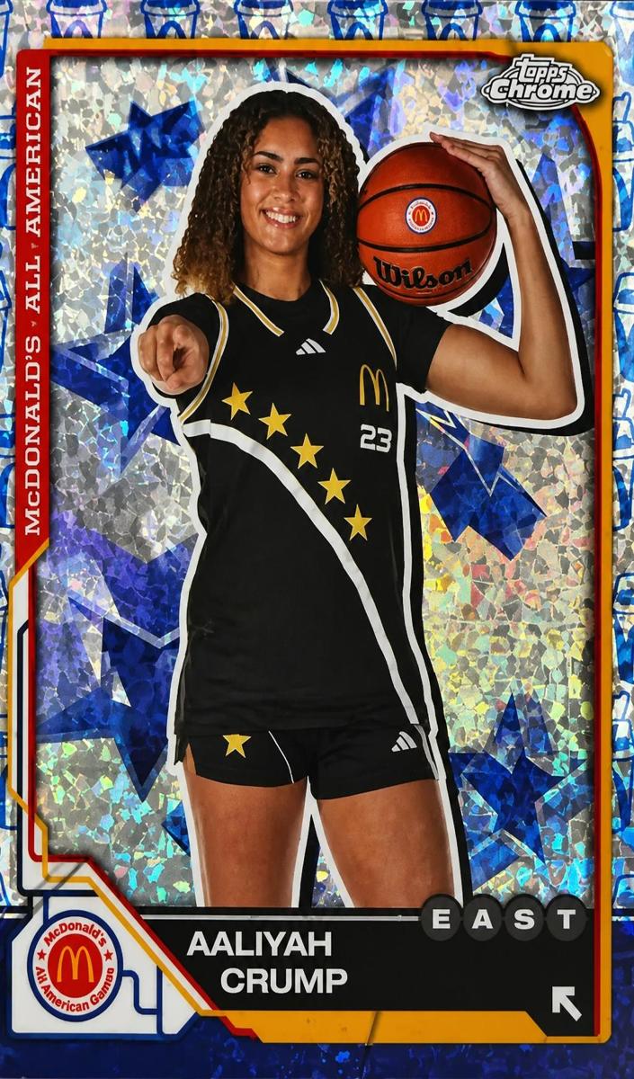 2025 Topps Chrome McDonald's All American Basketball McFlurry Refractor Aaliyah Crump #16
