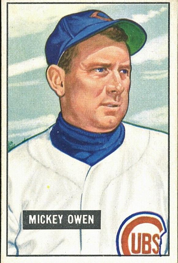 1951 Bowman Baseball Mickey Owen #174 PSA 6