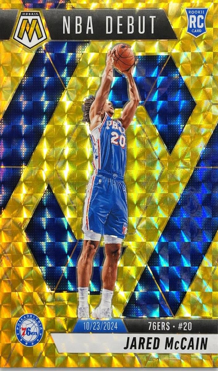 2024 Panini Mosaic Basketball Reactive Yellow Jared McCain #263 PSA 10