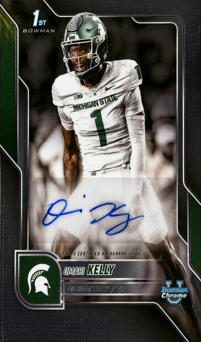 2025 Bowman Chrome University Football Omari Kelly #BCA-OK