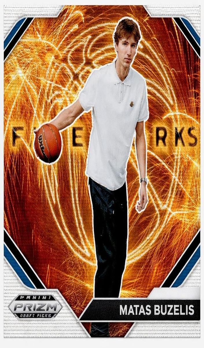 2024 Panini Prizm Draft Picks Basketball Wave Matas Buzelis #8