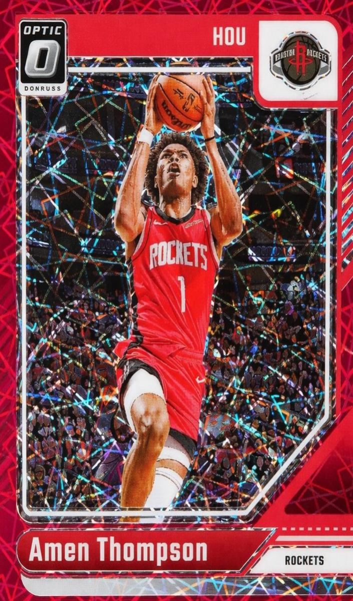 2024 Donruss Optic Basketball Red Velocity Amen Thompson #169