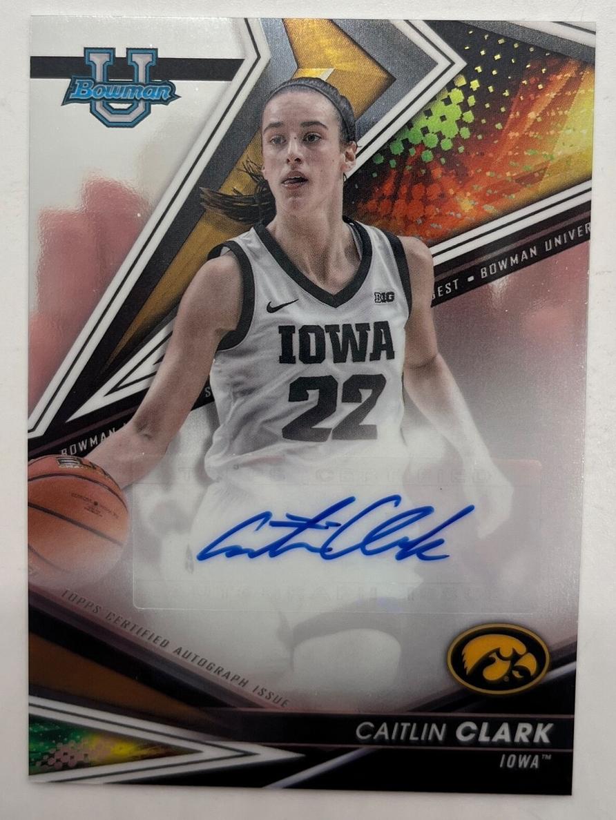 2022 Bowman Best University Basketball Caitlin Clark #BOA-CC
