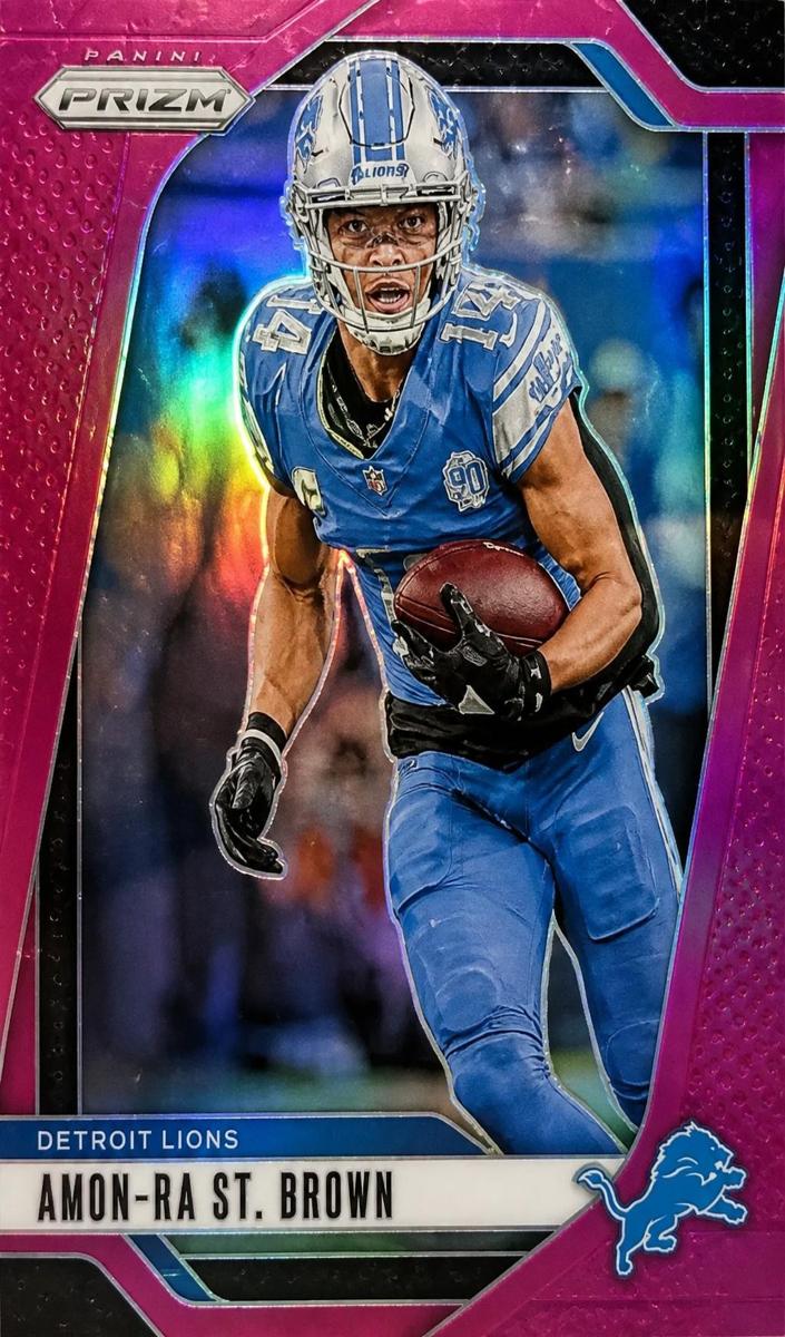 2024 Panini Prizm Football Pink Amon-Ra St. Brown #95