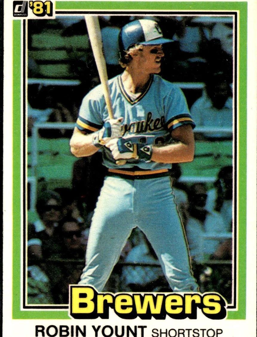 1981 Donruss Baseball Robin Yount #323