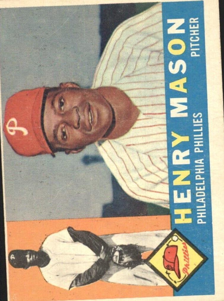 1960 Topps Baseball Henry Mason #331