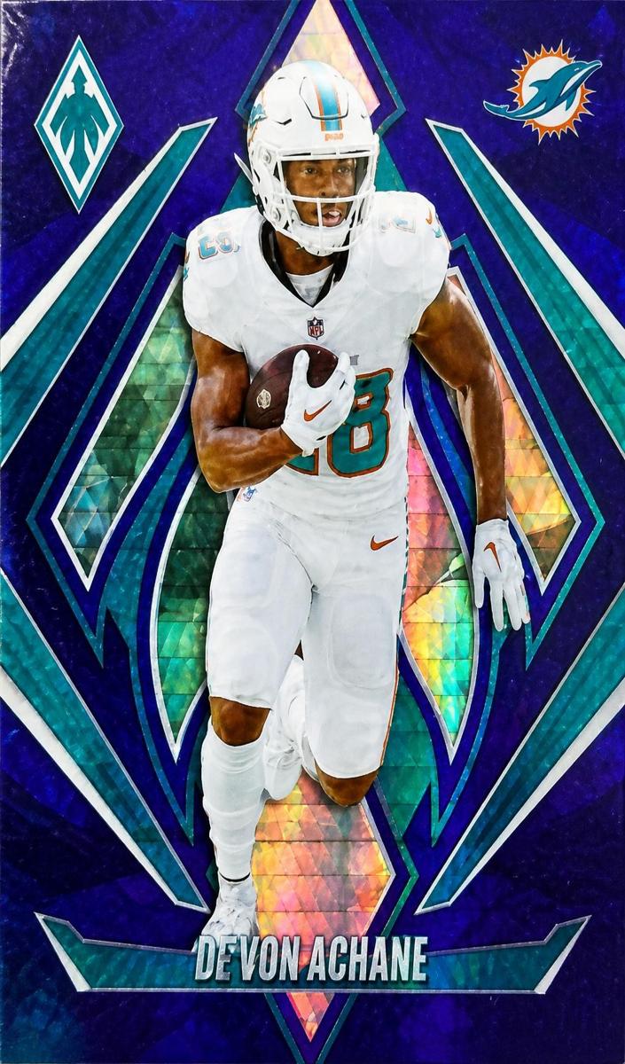 2024 Panini Phoenix Football Blue Hyper De'Von Achane #47