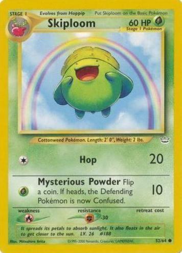 2001 Pokemon Neo Revelation Skiploom #52 PSA 9
