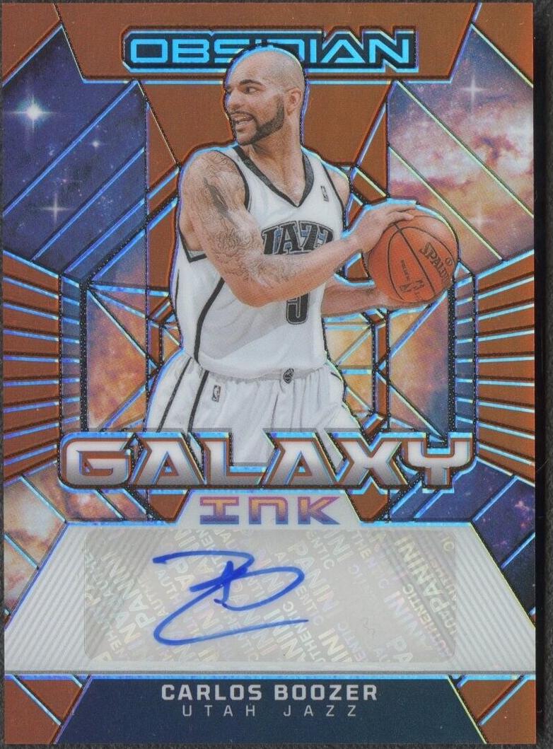 2023 Panini Obsidian Basketball Electric Etch Orange Flood Carlos Boozer #GI-BOO