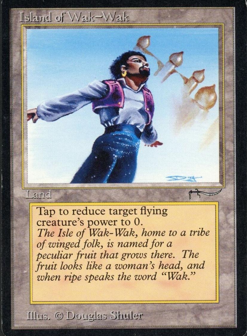 1993 Magic The Gathering Arabian Nights Island of Wak-Wak #NNO