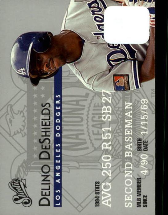1995 Studio Baseball Delino DeShields #90
