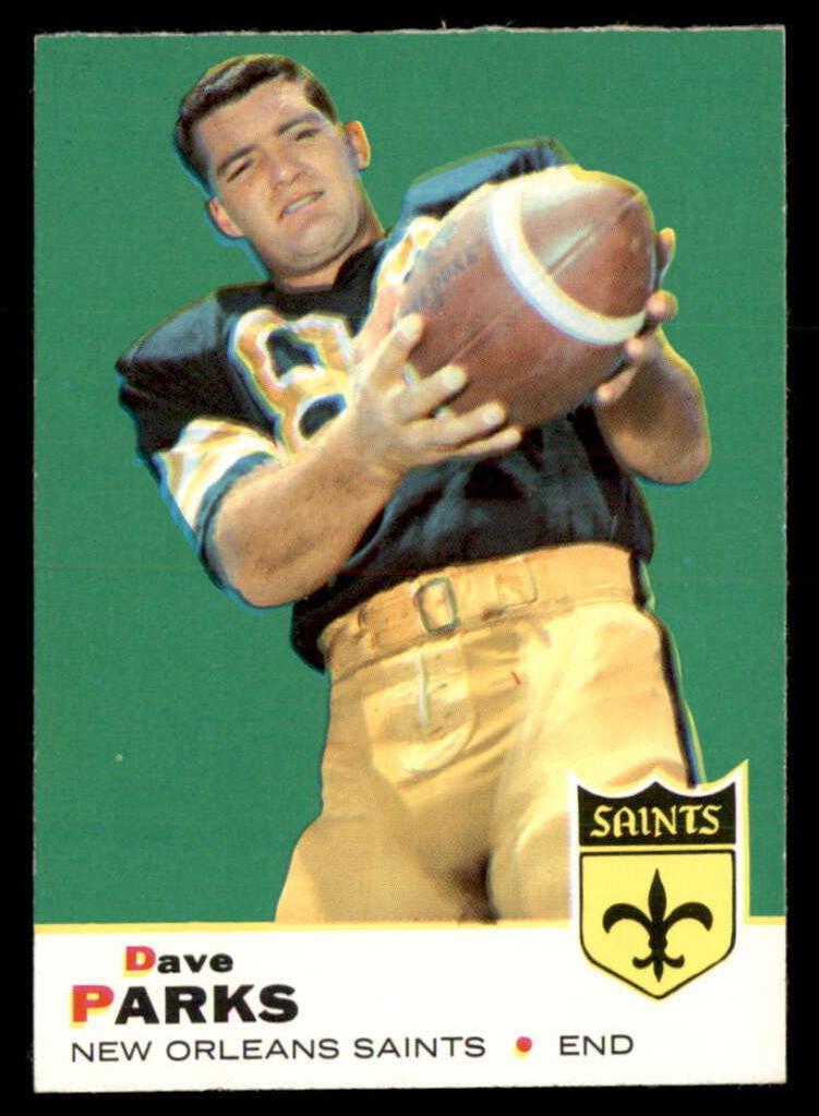 1969 Topps Football Dave Parks #127 PSA 8